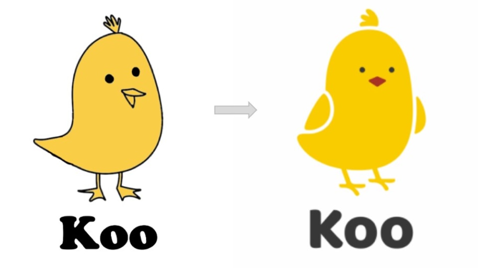 Koo's yellow bird gets a new look