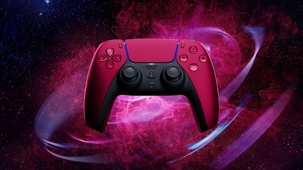 Sony PS5 DualSense controller in Cosmic Red
