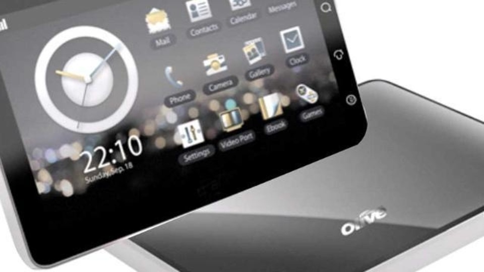 Olive Pad VT100 - This is the first tablet computer indigenously developed in India. It runs on Froyo and has both the 3G and WiFi-only variants. Apart from giving you speedy and unlimited access to the internet, wherever you are, the OlivePad has the PushMail application as well.