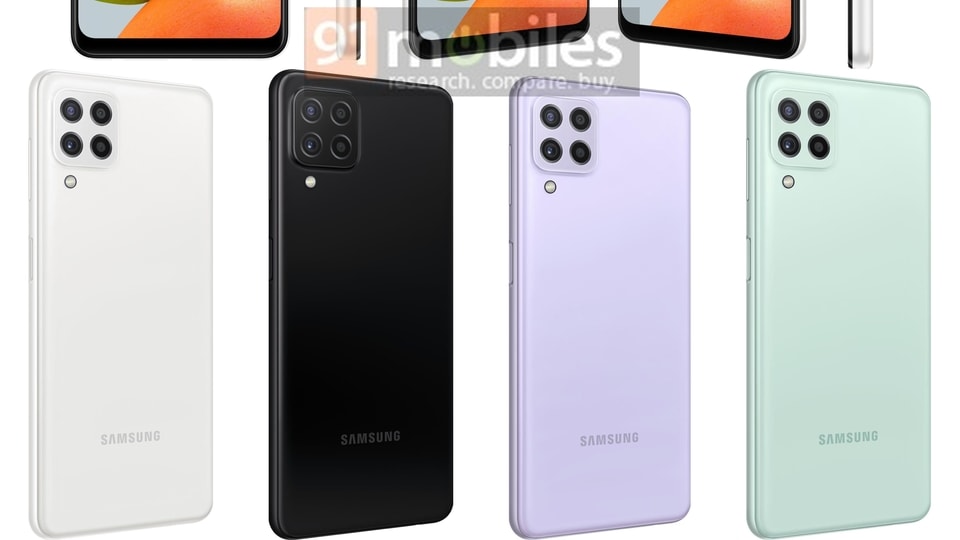 Galaxy A22 4G leaked render