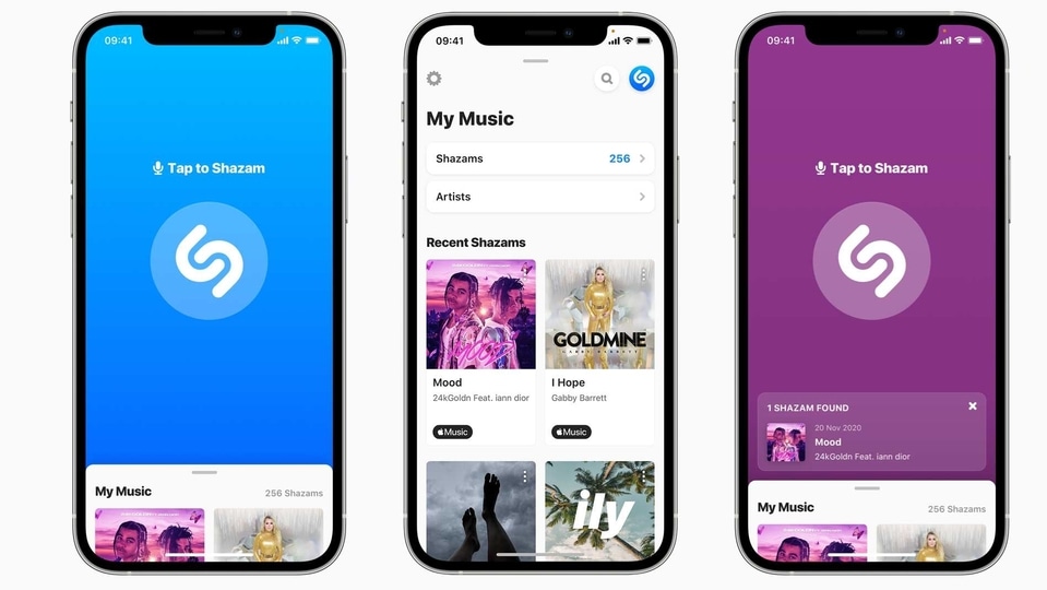 Shazam on iOS