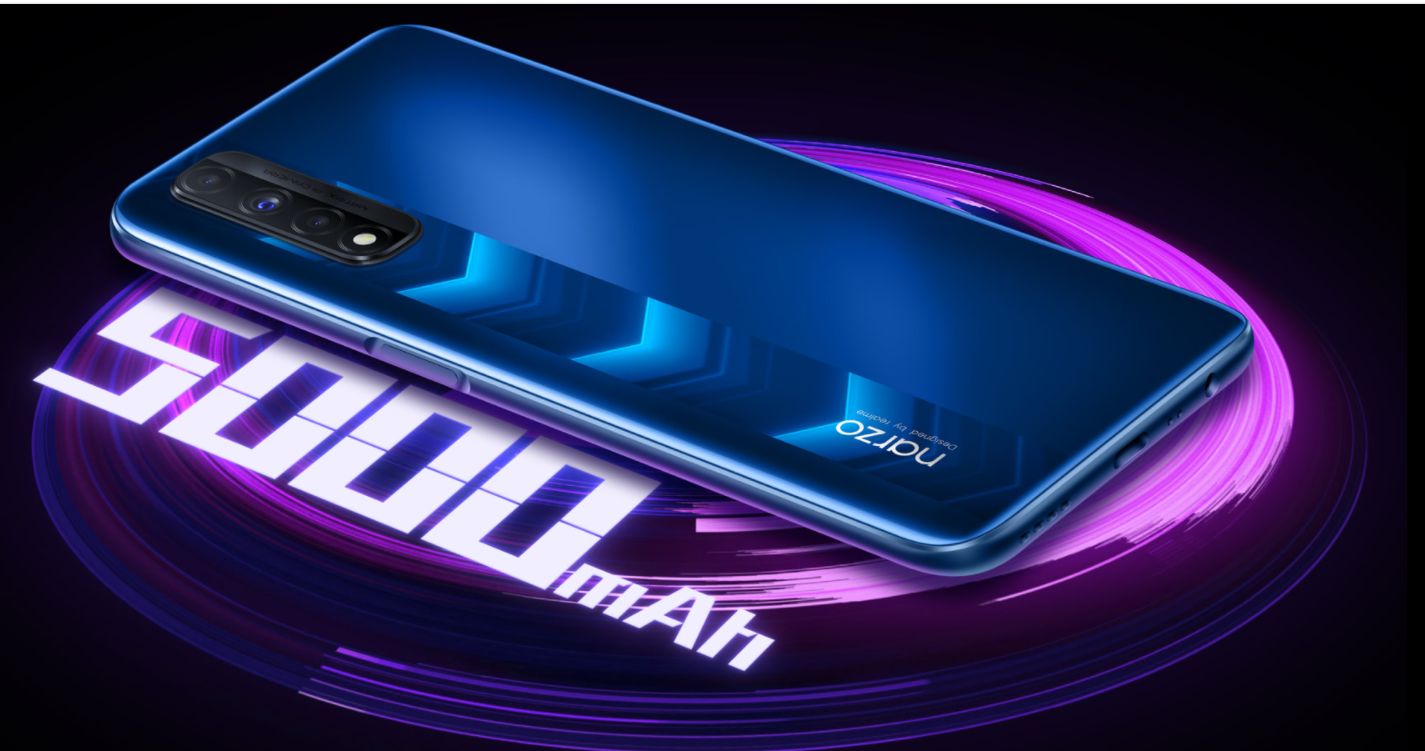 Realme Narzo 30 has a 5,000mAh battery. It comes with 30W Dart Charger. Realme claims it can charge 100% in 65 minutes. Realme Narzo 30 has a 5,000mAh battery. It comes with 30W Dart Charger. Realme claims it can charge 100% in 65 minutes.