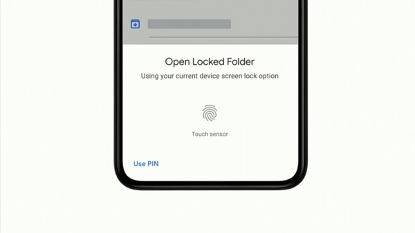 Here's what the Locked Folder feature looks like.&nbsp;