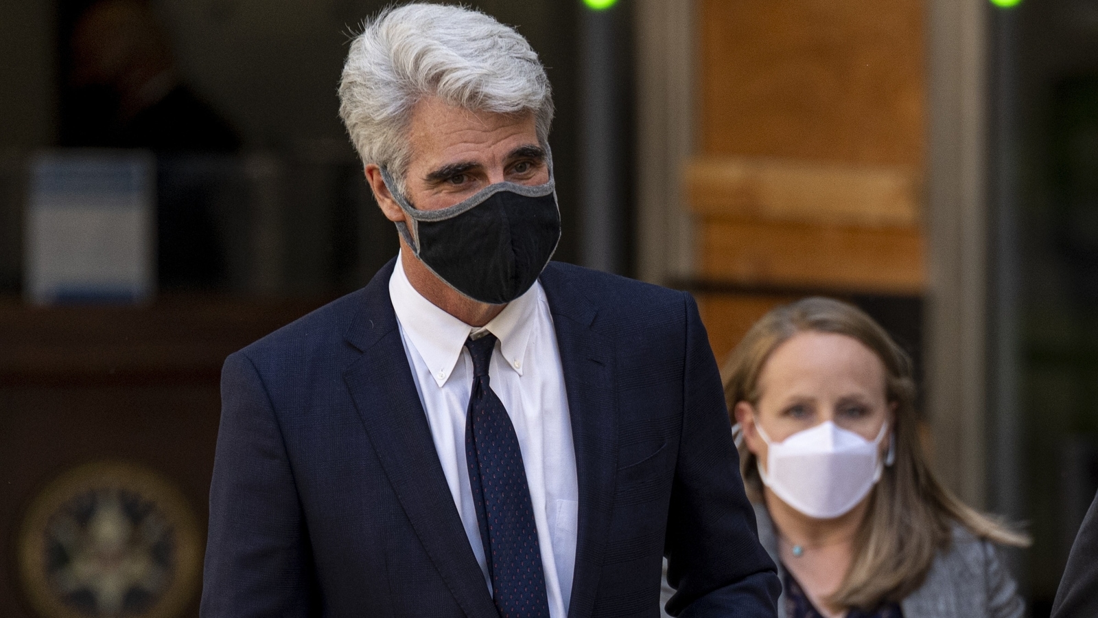 Craig Federighi, senior vice president of Software Engineering for Apple Inc., exits the U.S. district court in Oakland, California, U.S., on Wednesday, May 19, 2021. About 47,600 games are featured on Apple's App Store under the same 