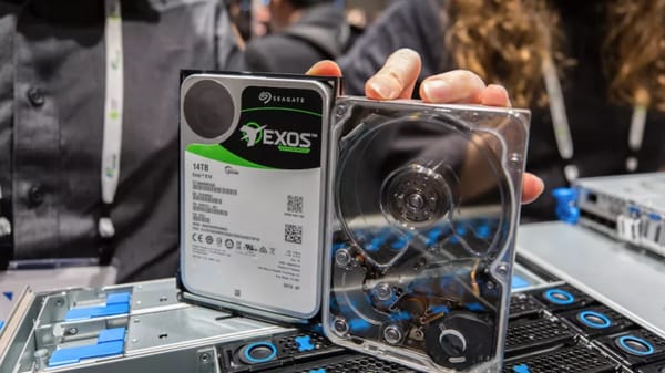 Seagate's Mach.2 Exos 2X14 - the fastest HDD in the world right now. 