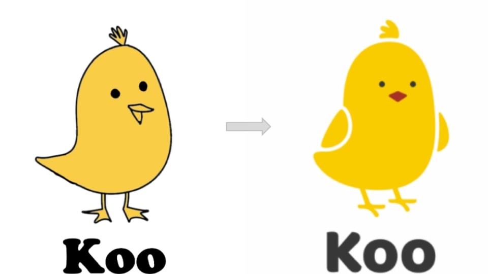 Koo's yellow bird gets a new look