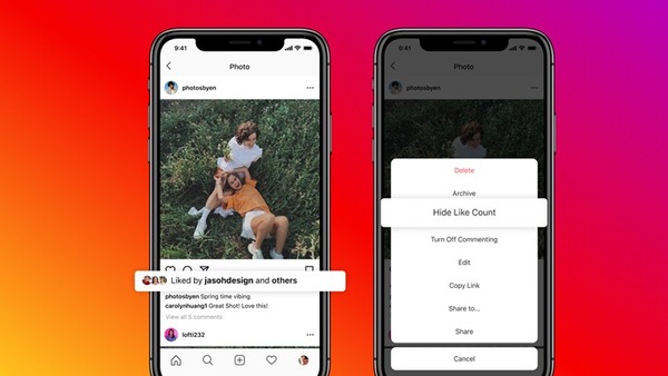 Instagram hide like count feature