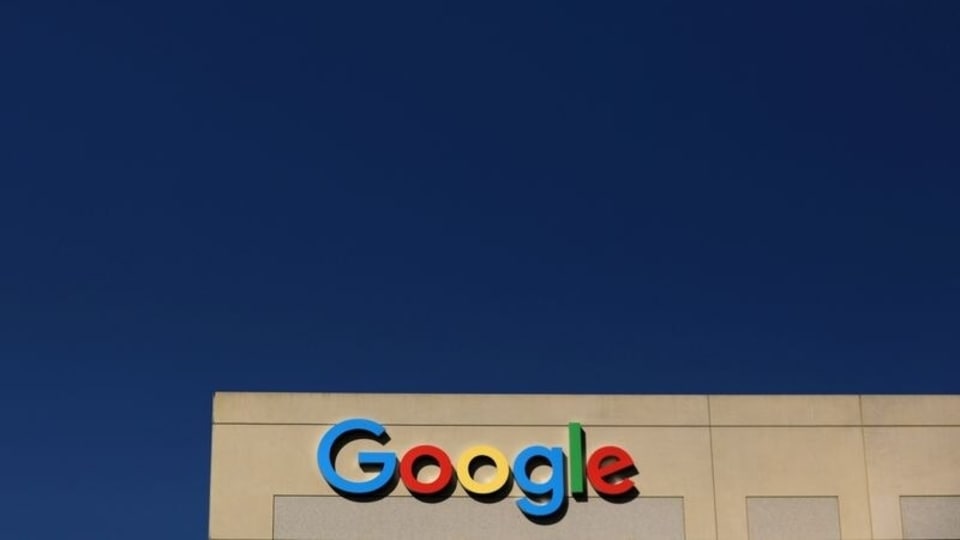 FILE PHOTO: The Google logo is pictured atop an office building in Irvine, California, U.S. August 7, 2017. REUTERS/Mike Blake/File Photo