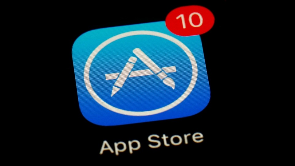 FILE PHOTO - This March 19, 2018, file photo shows Apple's App Store app in Baltimore.