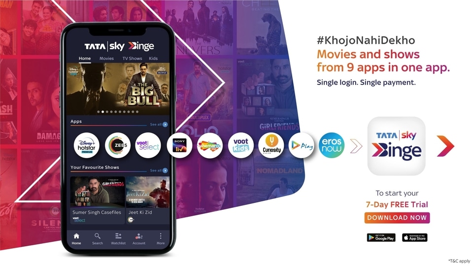 Tata Sky Binge app