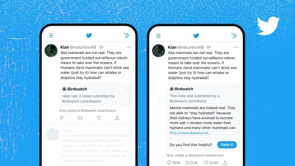 Twitter explains that once Birdwatch notes are added to any tweet, users will get a chance to rate whether the feedback was helpful or not.