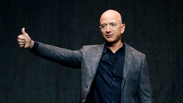 FILE PHOTO - Jeff Bezos speaks at an event before unveiling Blue Origin's Blue Moon lunar lander in Washington, in this Thursday, May 9, 2019.