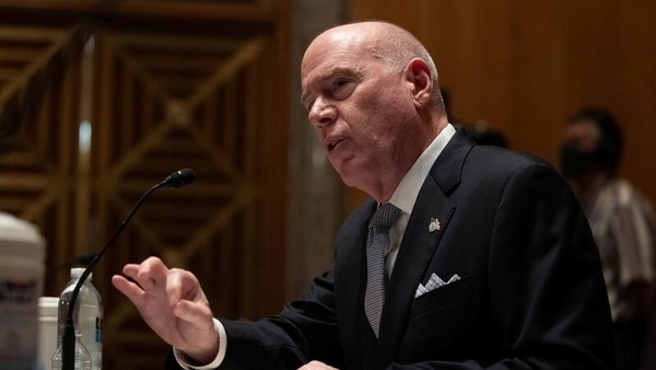 Joseph Blount, JR., Colonial Pipeline's President and Chief Executive Officer, testifies during a Senate Homeland Security and Government Affairs Committee hearing on the Colonial Pipeline cyber attack, at the U.S. Capitol in Washington, U.S., June 8, 2021. 