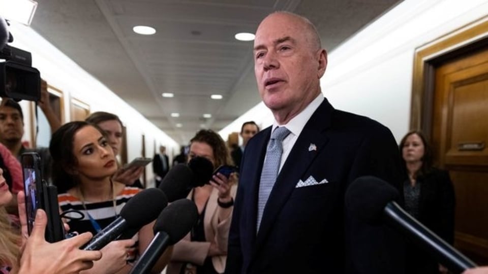 Joseph Blount, JR., Colonial Pipeline's President and Chief Executive Officer, talks to the media following \ a Senate Homeland Security and Government Affairs Committee hearing on the Colonial Pipeline cyber attack, at the U.S. Capitol in Washington, U.S., June 8, 2021. Graeme Jennings/Pool via REUTERS