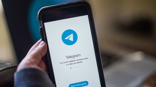 FILE PHOTO: The Telegram Messenger LLP app on a smartphone arranged in Hastings on Hudson, New York, U.S., on Saturday, Jan. 23, 2021.
