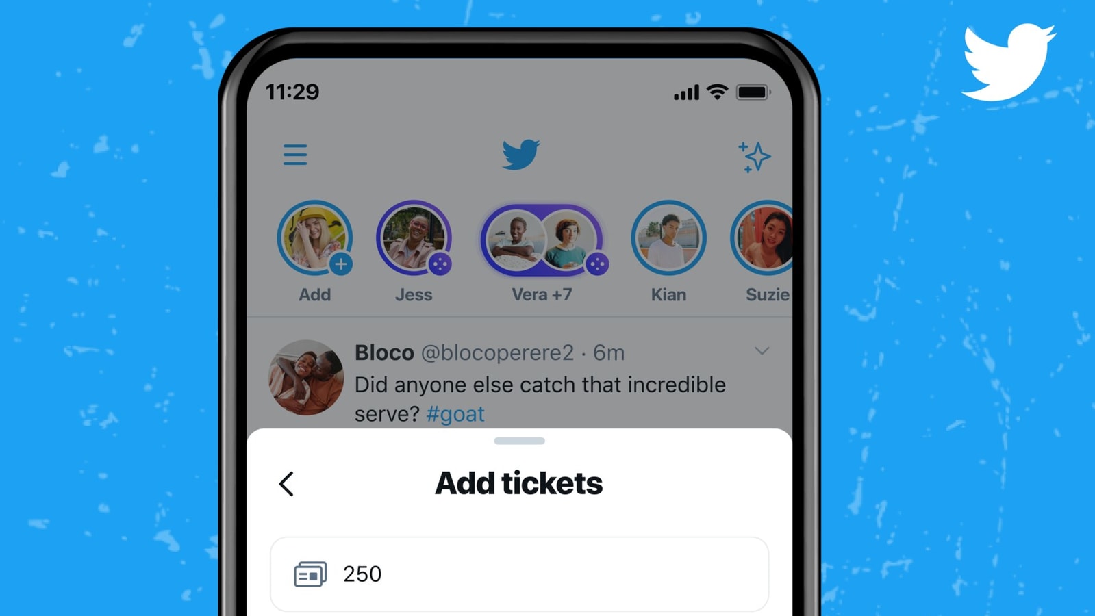 Twitter's recently announced Ticketed Spaces feature. 