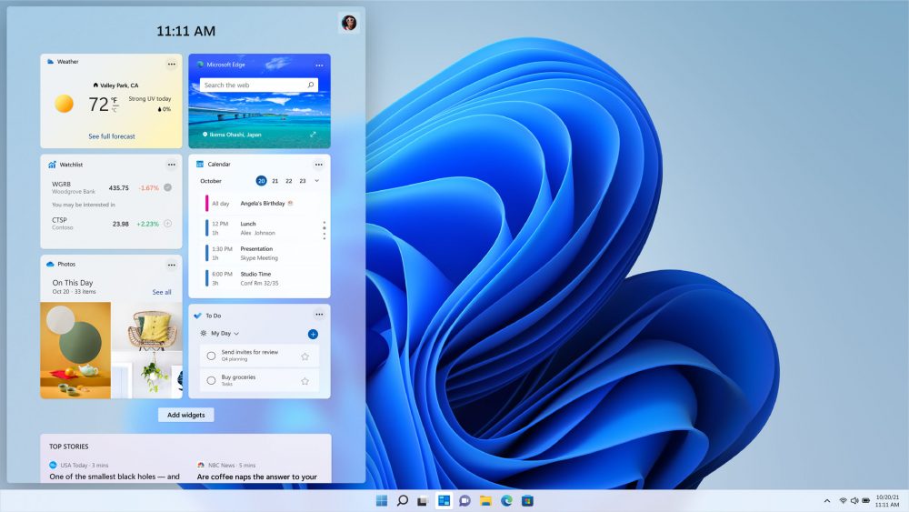 Windows is also getting support for widgets, and a new window snapping interface for better organisation. Windows is also getting support for widgets, and a new window snapping interface for better organisation.