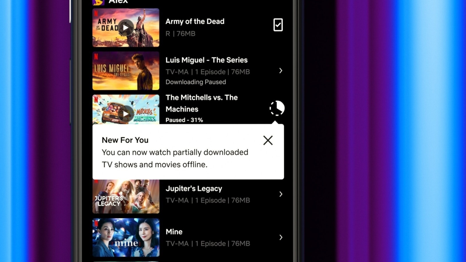 Photo of Netflix ajoute une fonctionnalité utile qui permet aux utilisateurs de diffuser des films et des épisodes télévisés partiellement téléchargés sur Android