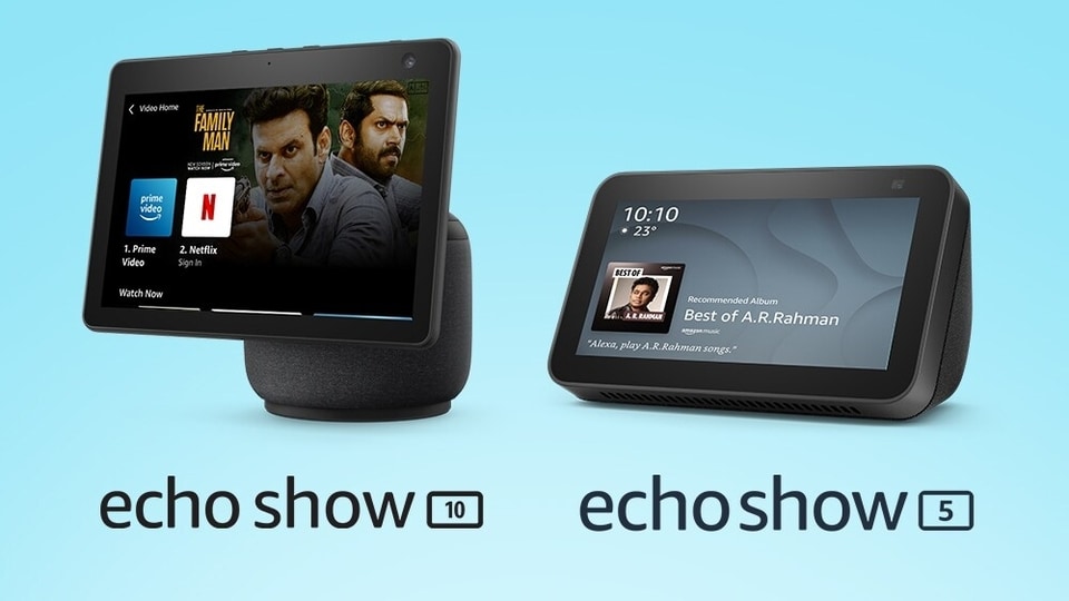 The new Amazon Echo Show 10 and the Echo Show 5