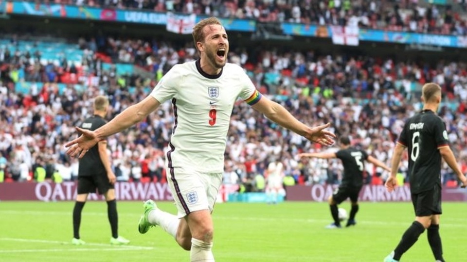 EURO 2020 - England vs Ukraine: England's Harry Kane celebrates scoring their second goal against Germany at the Wembley Stadium in London. June 29, 2021