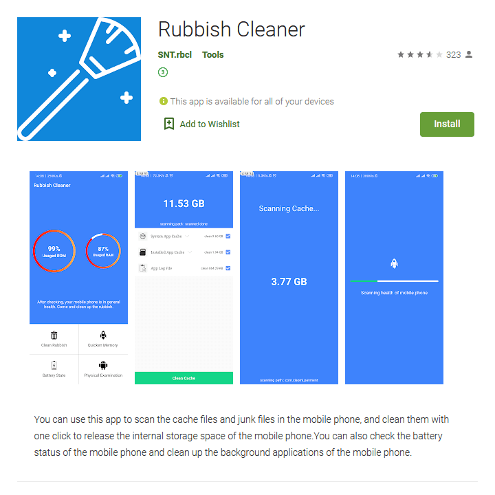Rubbish Cleaner from the developer SNT.rbcl Rubbish Cleaner from the developer SNT.rbcl
