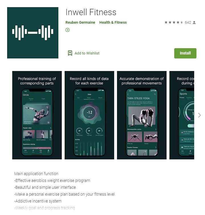 Inwell Fitness from the developer Reuben Germaine Inwell Fitness from the developer Reuben Germaine
