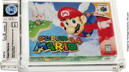 A cartridge of Nintendo's classic video game 