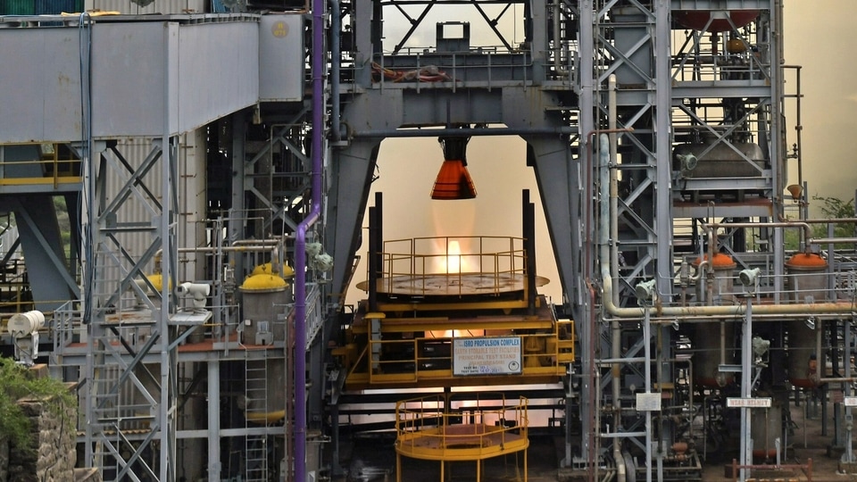 ISRO successfully conducted the hot test of the liquid propellant Vikas Engine for the core L110 liquid stage of the human-rated GSLV MkIII vehicle, as part of engine qualification requirements for the Gaganyaan programme.