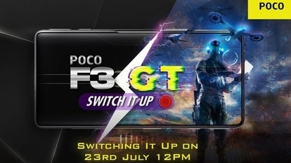 Poco F3 GT smartphone launch date in India is July 23, 2021.