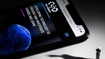 A smartphone with the website of Israel's NSO Group which features Pegasus spyware. NSO Group has denied media reports its Pegasus software is linked to the mass surveillance of journalists and rights defenders, and insisted that all sales of its technology are approved by Israel's defence ministry. (Representational image)