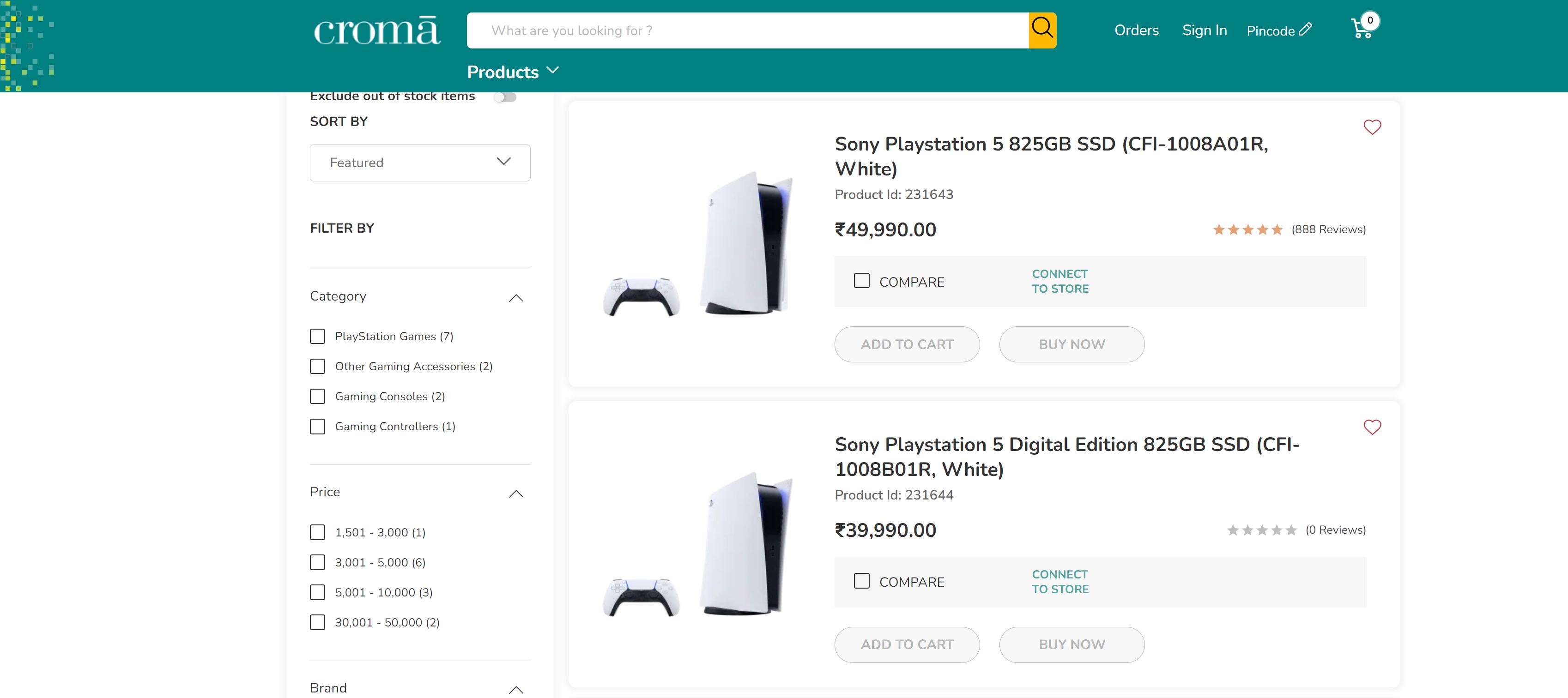 Croma is going to have both the PS5 versions available.&nbsp;