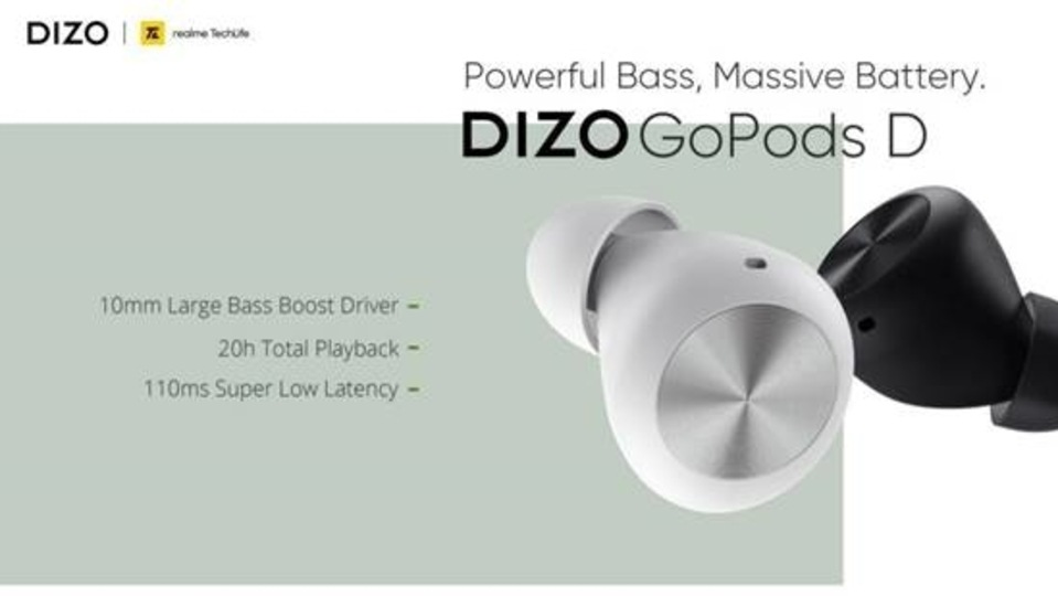 Realme sub-brand Dizo GoPods D earphones that were launched at a price of  <span class='webrupee'>₹</span>1,599 will be available for  <span class='webrupee'>₹</span>1,399.
