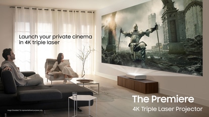 Samsung The Premiere comes in two models. While the LSP9T model of The Premiere is available at  <span class='webrupee'>₹</span>6,29,900, the LSP7T is available at  <span class='webrupee'>₹</span>3,89,900.