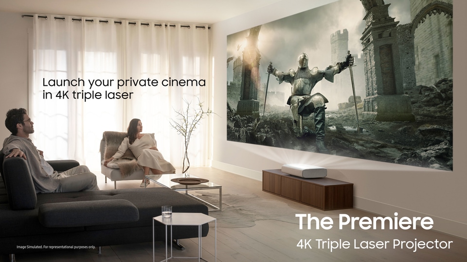 Samsung The Premiere comes in two models. While the LSP9T model of The Premiere is available at  <span class='webrupee'>₹</span>6,29,900, the LSP7T is available at  <span class='webrupee'>₹</span>3,89,900.