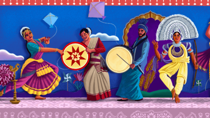 Google doodle celebrates India's 75th Independence Day today with a unique doodle.