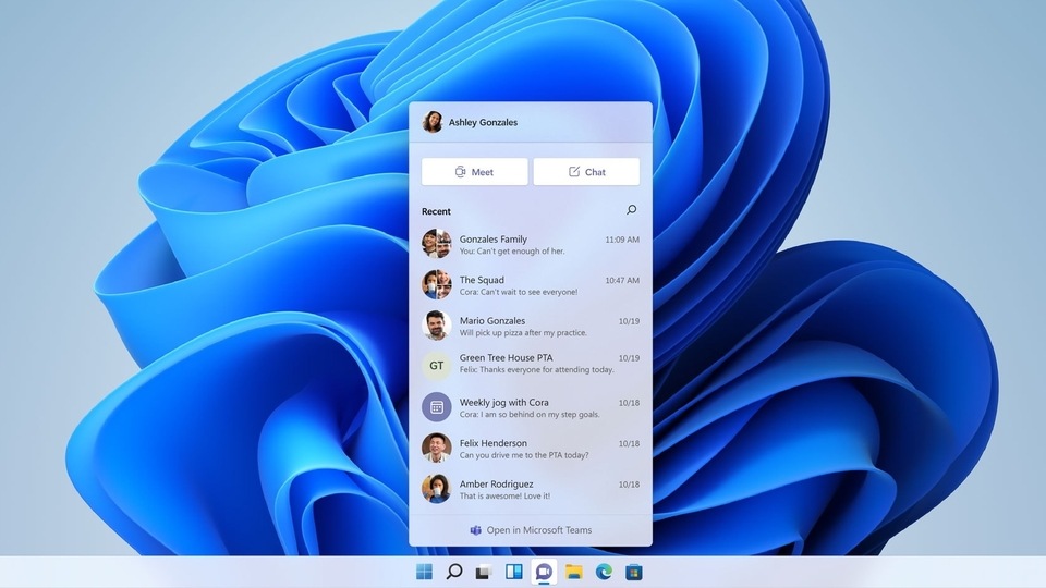 Integrated Microsoft Teams: Microsoft wants to take on Facetime and other video conferencing apps that are used for purposes other than work. Hence, the company is integrating Microsoft Teams to Windows 11 in a bid to offer a one-stop solution in messaging and video calls for users. You can now access Teams directly from the Windows 11 taskbar.
