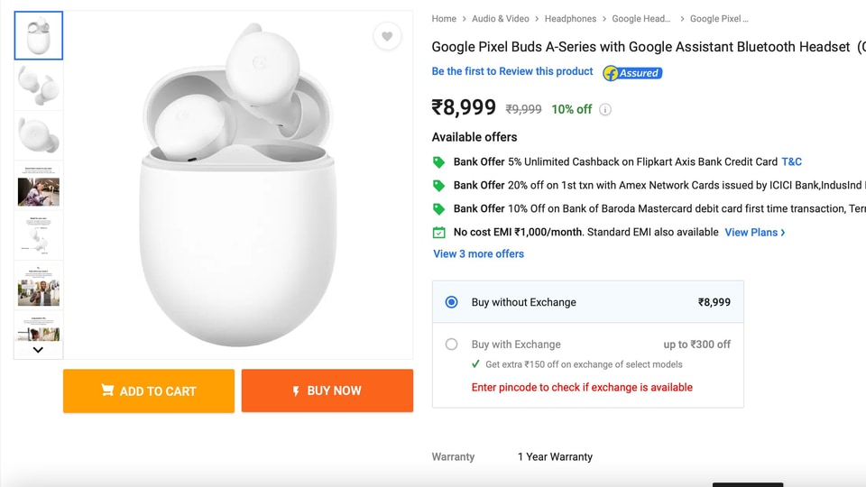 pixel buds flipkart