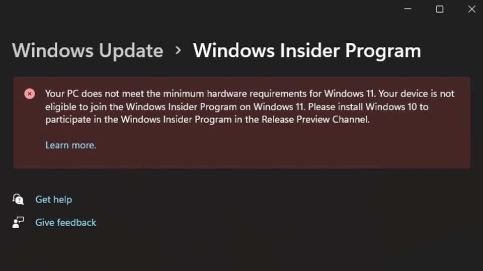 Windows 11 update: Microsoft Windows 11 has very strict PC and laptop requirements and all those computers that don't meet the hardware requirements are being booted out.