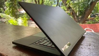The Asus ROG Zephyrus M16 is slim and light, compared to other laptops in the same price category. It's also fast and can handle whatever you throw at it. 