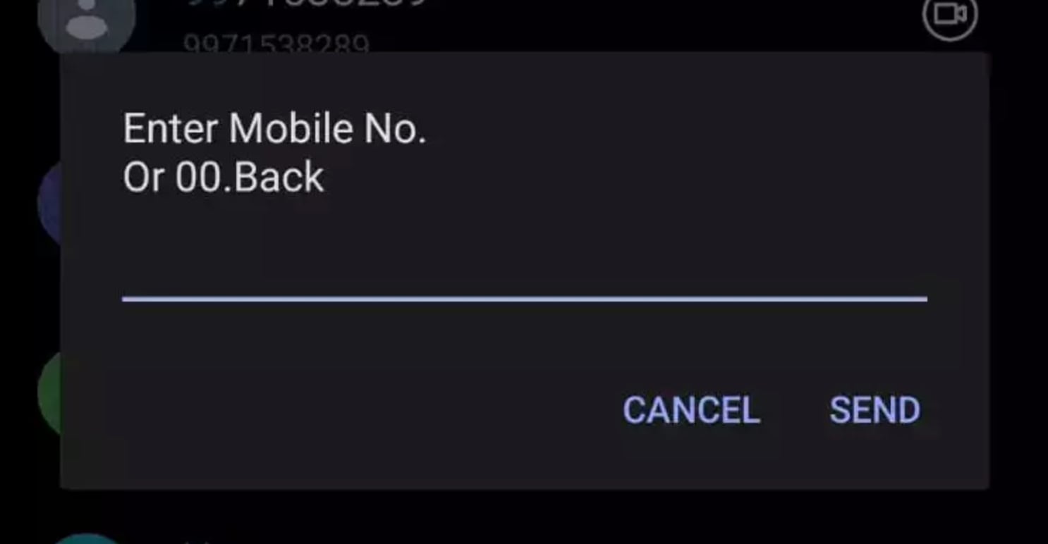 Make sure you type in the right mobile number Make sure you type in the right mobile number