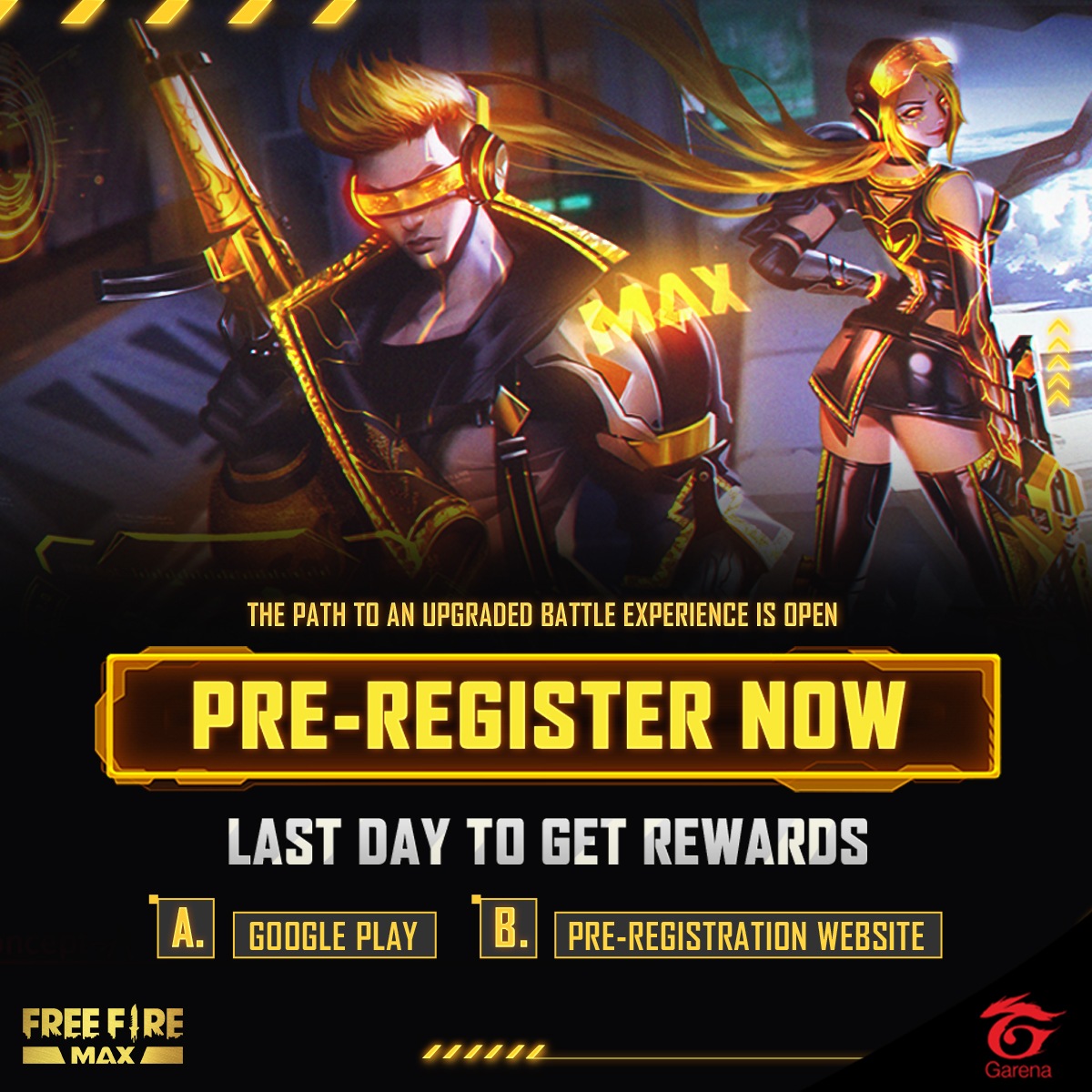 Go to the official Free Fire Max Redemption website: https://reward.ff.garena.com/en. Stay away from malicious websites and only use the official website to redeem codes. Garena Free Fire Max