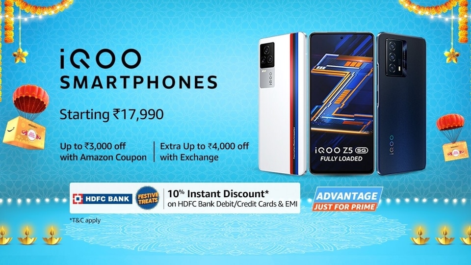 iQOO 7 (all variants) to have INR 2,000 price drop along with flat INR 3,000 off on HDFC Bank debit/credit cards and EMI and no cost EMI up to 6 months