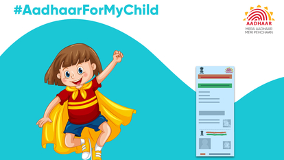 You can get the blue-colored Aadhaar Card for children as easily as you get the normal one.