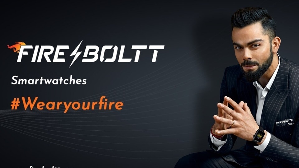 Fire-Boltt ropes in Virat Kohli