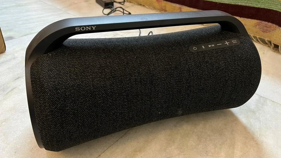 The Sony SRS-XG500 portable wireless speaker offers 30 hours of battery life, while allowing users to quickly charge and use their devices on the go.