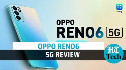 The Oppo Reno6 5G sports a stylish design.
