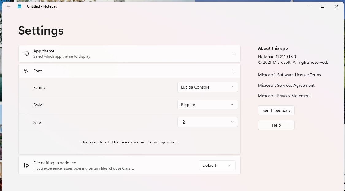 Windows 11 will bring a redesigned Notepad app in a future app, with redesigned menus, icons, app borders and corners as well as a new settings menu. Windows 11 Notepad app redesign