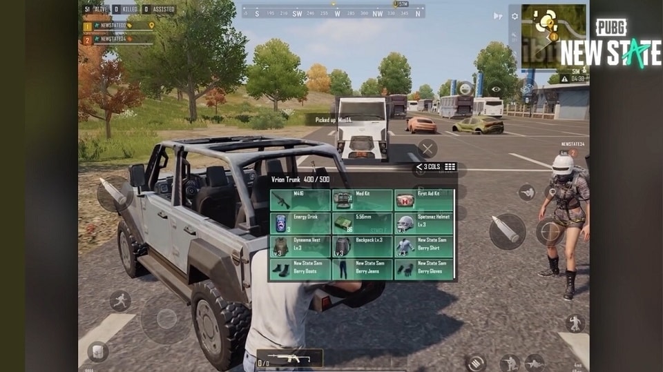 PUBG New State Trunk feature will be available from Day 1 to all players.
