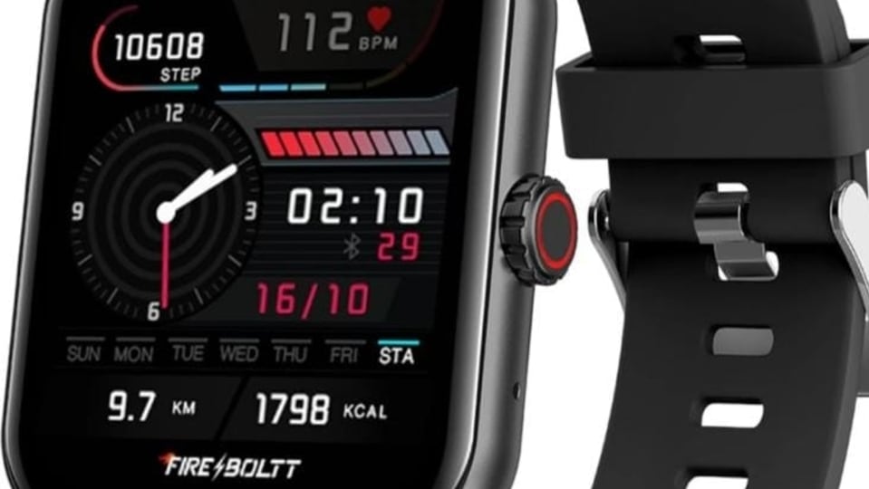 Fire Boltt AI smartwatch comes in three color options and has several health monitoring features.