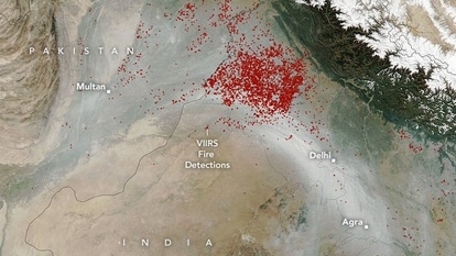 NASA has shared an image of how air pollution in India looks from space.
